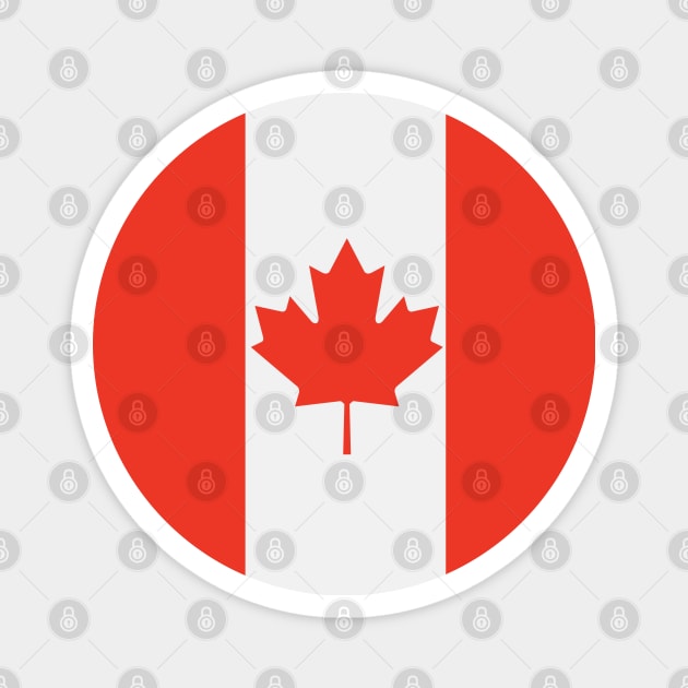 Canadian Flag Magnet by TinPis